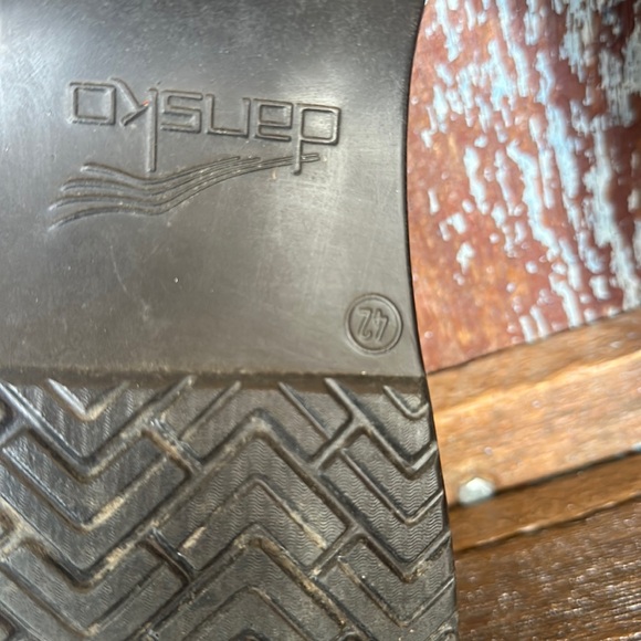 Dansko Tan Cloth Clogs - Picture 9 of 14